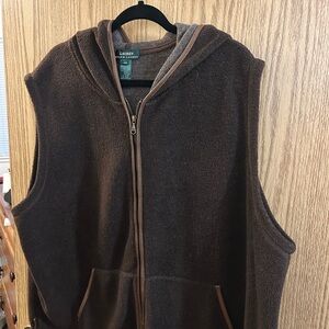 Polo by Ralph Lauren Brown Sleeveless Hoodie